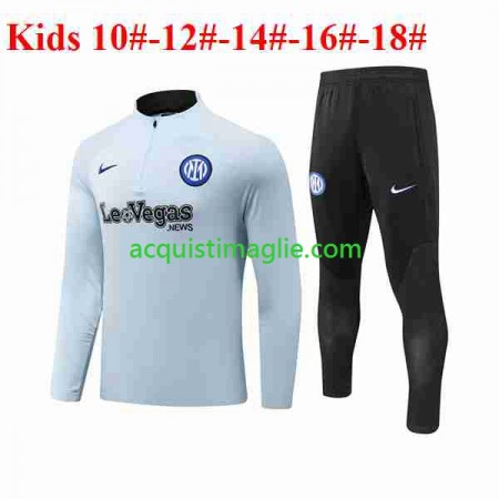 Inter Milan Bambino Tute Felpe da Allenamento Blu 2023/2024